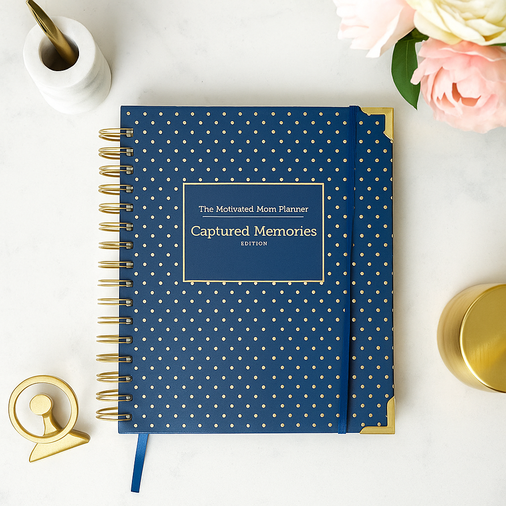 Captured Memories Planner – elegant keepsake planner for moms